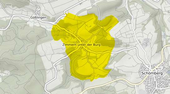 Immobilienpreisekarte Zimmern unter der Burg